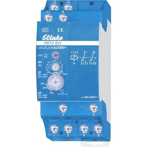 Eltako NR12-002 Relé de supervisión azul 3x230V