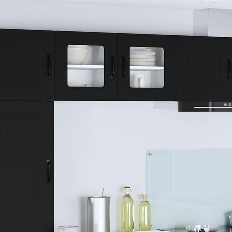 vidaXL Pannello lavastoviglie Kalmar Nero 40 x 31 x 40 cm