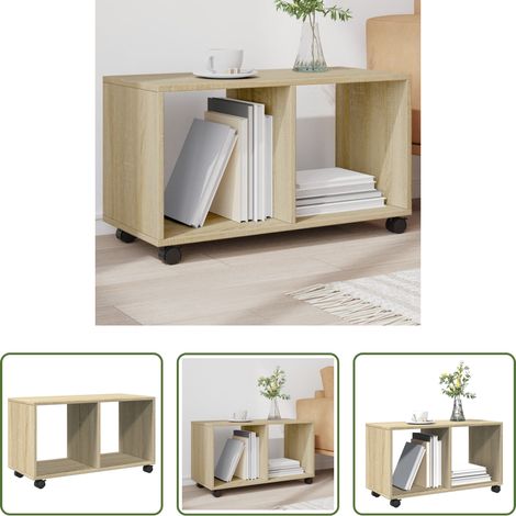 Holzwerkstoff - Rollschrank Sonoma-Eiche 72x33x42,5 cm Holzwerkstoff (1/5)