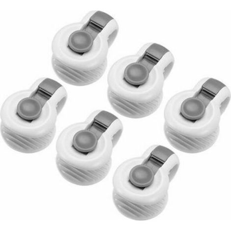 Clips Housse De Couette - 6 Pièces - Fixation Anti-Déplacement Pour Literie - Compatible Toutes Épaisseurs - Gris (1/4)