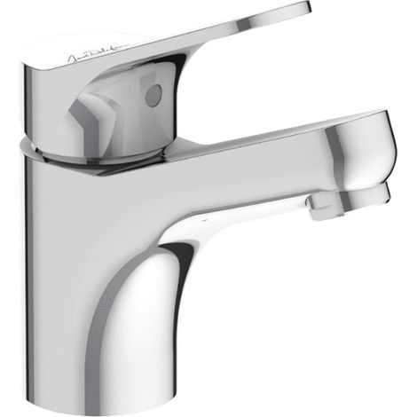 Jacob Delafon – Mitigeur de lavabo chromé – Hauteur 136 mm – Débit 5 L/min – Installation simplifiée avec flexibles d'alimentation (1/2)