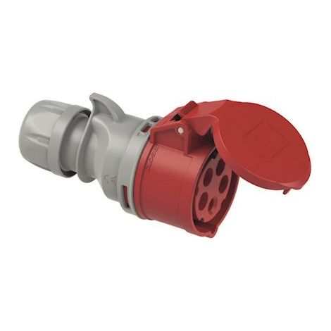 prise mobile - droite - 16a - 3p+n+t - 380 à 415v - ip44 - bizline 701109