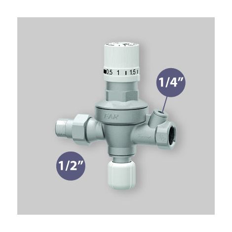 Gruppo di riempimento automatico cromato FAR 2105 1/2" senza manometro