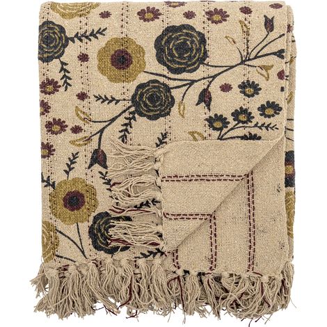 Bloomingville - Eydis Throw - Nature - Recycled Cotton