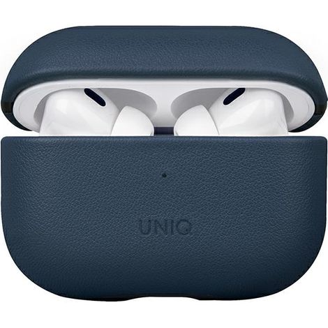 Funda de piel auténtica Uniq Terra para AirPods Pro de 2.ª generación (2022/2023) Azul/Azul espacial (1/5)