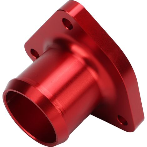Boîtier de thermostat en alliage d'aluminium 6061‑T6 pour Ford Powerstroke 7.3L 1999‑2003, rouge (1/5)
