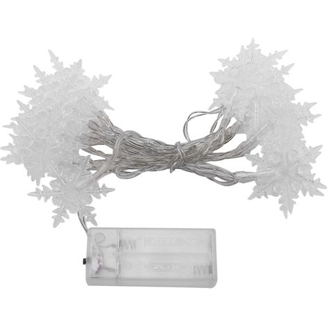 Guirlande lumineuse Fleurs de Neige, Décoration pour sapin, Fête, Mariage, Jardin, Blanc chaud (1/3)