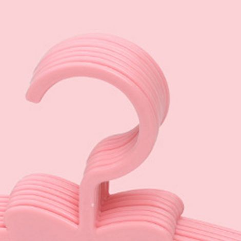 Cintres en plastique pour vêtements d'enfants, cintres épais pour vêtements de bébé, cintres à nœud papillon pour bébés et jeunes enfants, lot de 10, nœud papillon rose. (1/5)