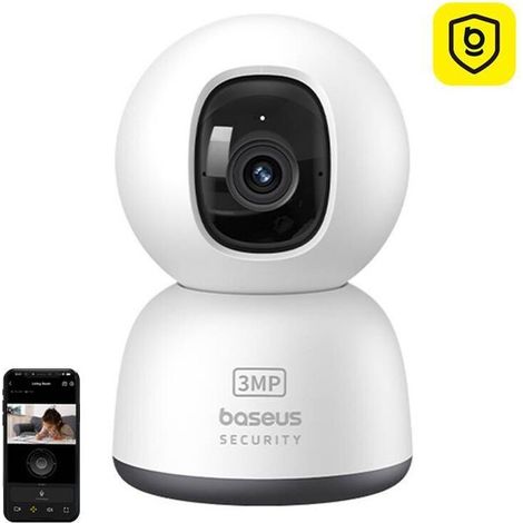Telecamera di sicurezza IP - BASEUS - P1 Lite 2K - 3MP - Zoom digitale 8x - Rilevamento intelligente delle persone