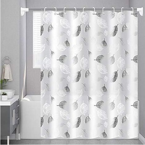 180x180cm Rideau de Douche PEVA Impression Rideau de Douche translucide étanche épais (1/5)