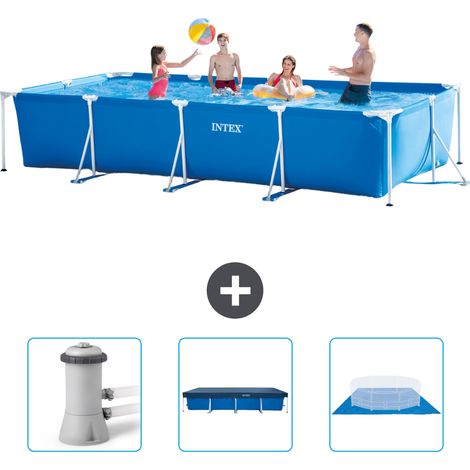 Intex Piscina con estructura Rectangular - 450x220x84 cm - 6-piezas  SCB76 (1/4)