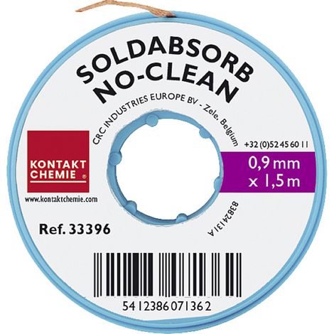 CRC SOLDABSORB 0,9 mm x 1,5 Entlötlitze Länge 1.5 m Breite 0.9 mm