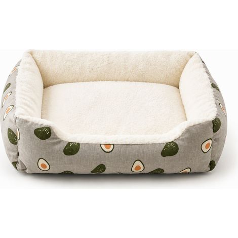 Coussin molletonné pour chats blanc cassé avocat M 50 x 40 cm (1/5)