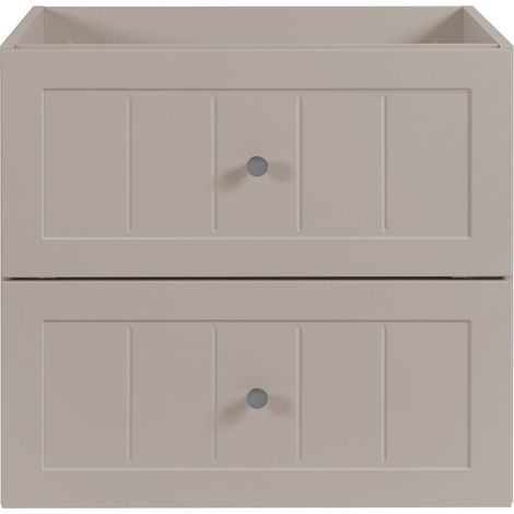 Mobile lavabo in stile classico, cashmere, 60 x 57 x 46 cm (1/4)