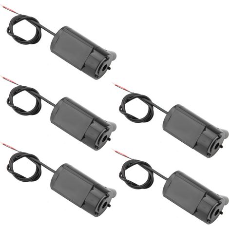 Set mit 5 Mini-Tauchpumpen 3-5V DC für Aquarium, Springbrunnen und Teich. (1/5)