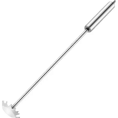 Grattoir à grille en acier inoxydable sans poils, outil de nettoyage pour barbecue extérieur (1/4)