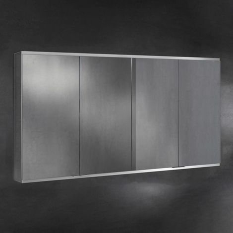 Keuco Royal P94 Aufputz-Spiegelschrank 4-türig 160 x 16 cm, mit LED-Beleuchtung (1/5)