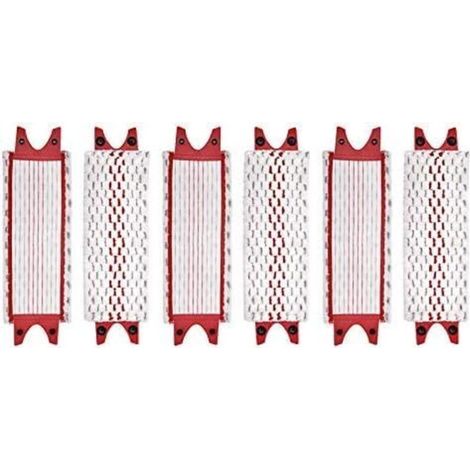 Lot de 6 lavettes microfibre pour Vileda EasyWring Ultramax – Nettoyage sols durs – Dimensions 36x14 cm – Résistantes à l'usure (1/5)