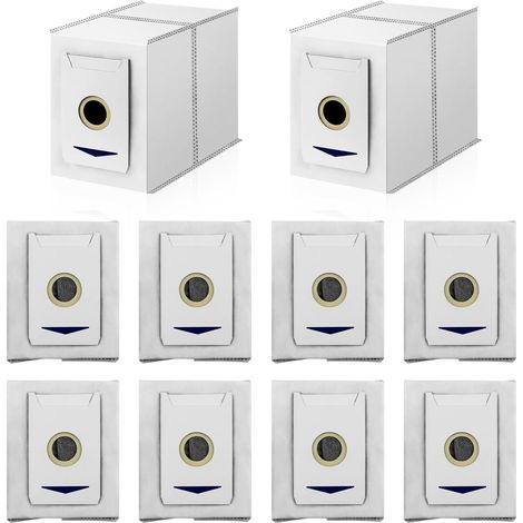 10 Staubsaugerbeutel-Zubehör, kompatibel mit Yeedi M12 PRO+, Ecovacs Deebot T30, Deebot T30 PRO, Deebot T30 Max Roboter-Staubsauger, Selbstentleerungsstation, Schmutzentsorgungsbeutel, Vakuum-Ersatzbe