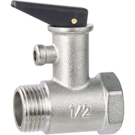Soupape de sécurité pour chauffe-eau, soupape de surpression en laiton, ressort à fil intérieur et extérieur, soupape de sécurité tout en cuivre (1/4)