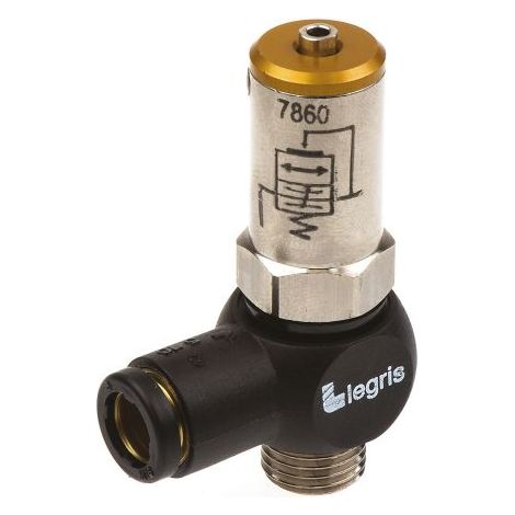Vanne pneumatique de démarrage progressif Legris, G 1/4 Mâle, 8mm taille du tube 10bar ( Prix pour 1 )