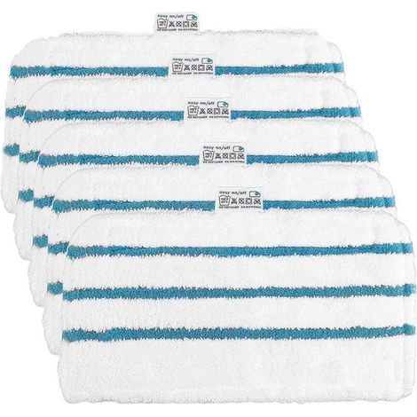 Lot de 5 chiffons vapeur – 30x16 cm – Compatibles – Nettoyeur vapeur – Lavables (1/5)