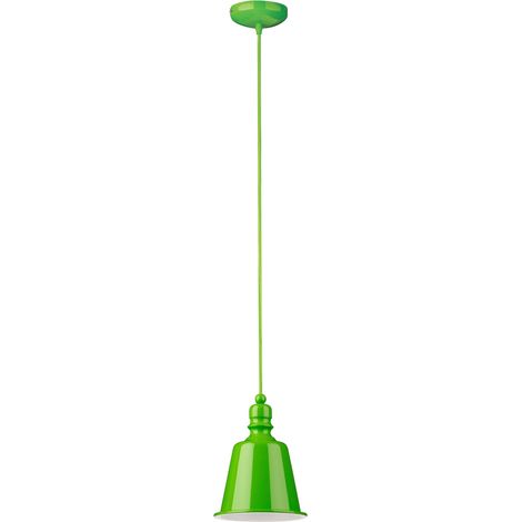 Premier Housewares Lime Green Pagoda Pendant Light (1/2)