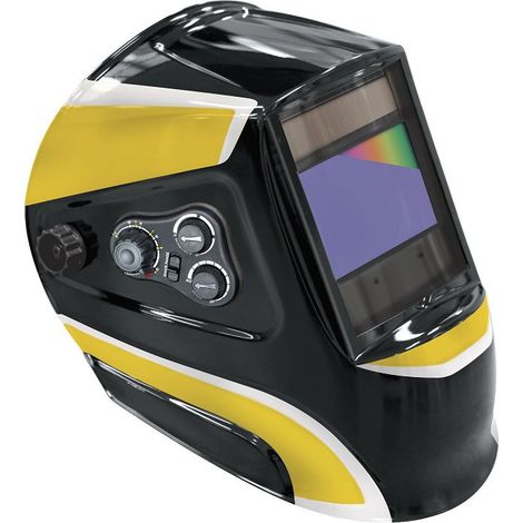 GYS – Masque de protection soudeur 68667 – LCD Ergotech+ 5-9/9-13 – Protection UV/IR DIN 15 – Temps de réaction 0,08 ms – Ecran extra large