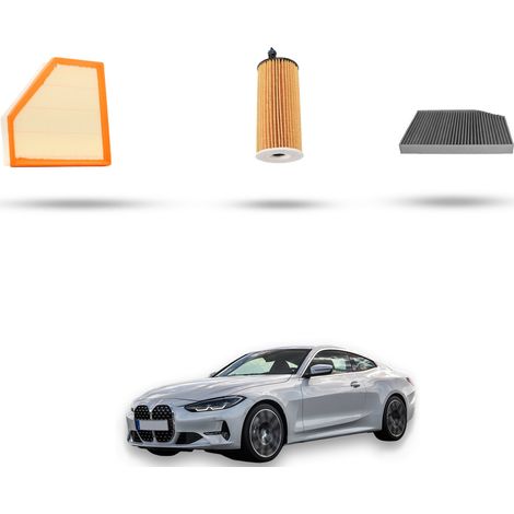 Kit tagliando 3 filtri compatibile con Bmw serie 4 (G22,G23 G80) 420i 135kw dal 2020 (1/4)