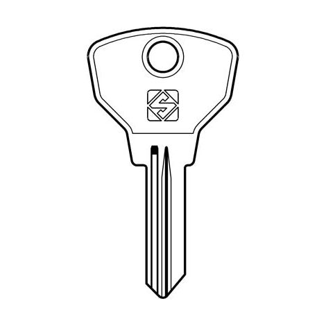 CHIAVE AUTO FIAT SIP10R SILCA - ACCIAIO NICHELATO- 5 pezzi