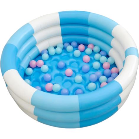 Pool Planschbecken Für Kinder PVC 145x25 cm Pool Aufblasbar