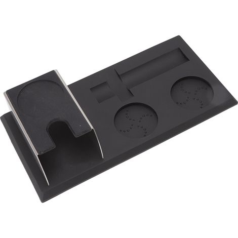 Ensemble de support pour tasseur à café noir, antidérapant, stable, décoratif et moderne, base de rangement pour tasseur.