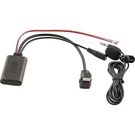 Adaptateur pour appels mains libres Bluetooth 5.0 AUX avec microphone intégré et câble audio pour voiture, compatible avec les autoradios Pioneer. (1/5)