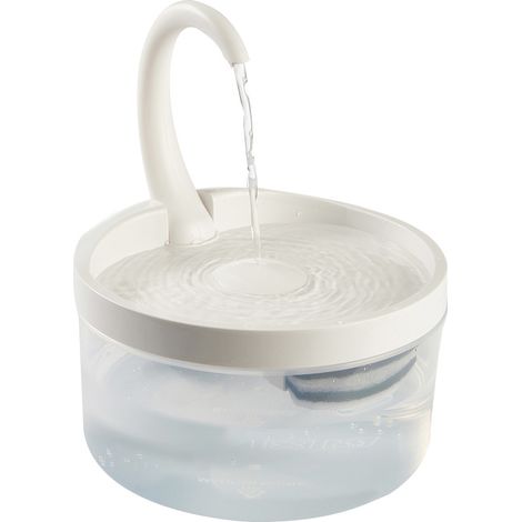Fontaine à col de cygne pour chiens et chats, distributeur automatique d'eau pour animaux, 2L, en plastique durable (1/5)