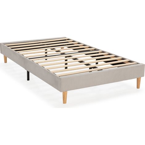 Base tapizada Bari 90x190 cm color Gris (1/5)