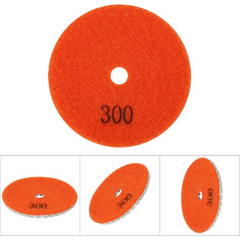 Disque de Polissage Diamant 3 Pouces pour Granit et Marbre, Pad de Meulage Rond pour Polisseuse Humide (Grain 300) (1/5)