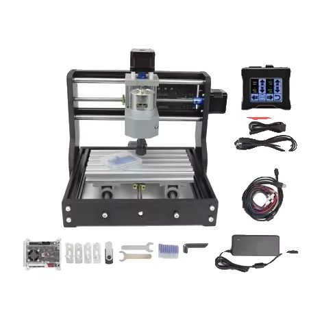 Machine de fraisage CNC, contrôle 3 axes, design compact, Contrôleur de toucher, Pas de tête laser-a (1/2)