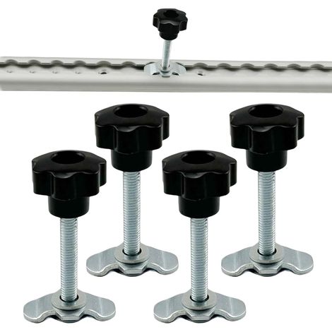 CCYKXA M8x 60mm Rail En L, Écrou Fileté à Ergots pour Rail en L, Pièces Anti-Dérapantes Pour Le Système Et Accessoires De Remplacement Pour Les Camions, Avions, Entrepôts, Garages Et