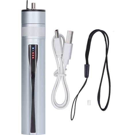 Fiber Visual Fault Locator 15mW 15KM 650nm Red Light Pen Rechargeable Fiber Optic Cable Meter with LED Light
