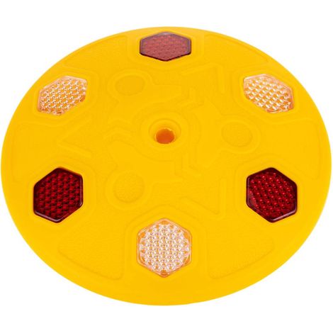 Riflettore Catarifrangente stradale giallo 140x140x20mm (1/5)