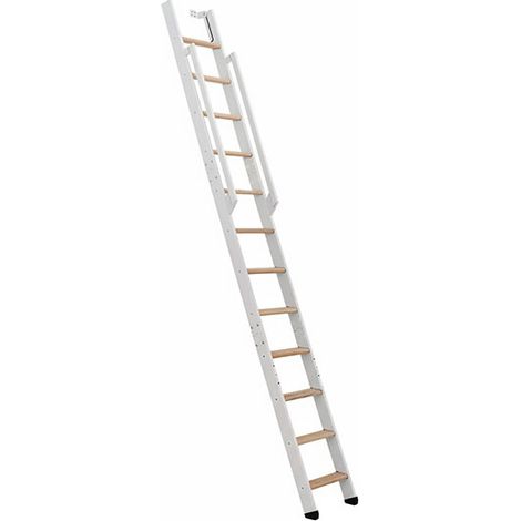 Scala retrattile 6 gradini - Altezza suolo a suolo 1.52m - STRONG-150-BL