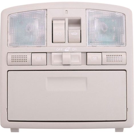 Pour modèles 2009-2011, 6 portes, avec toit ouvrant, console de pavillon grise avec éclairage intégré, référence GS4C-69-970D-75 (1/5)