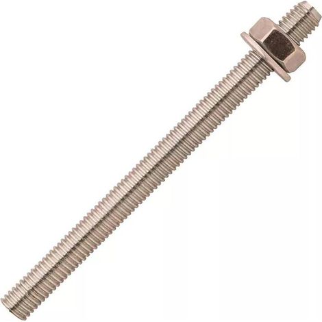 10 Tiges Filetées Inox A4 avec Écrou et Rondelle Stm - M16x190 mm - D-Work (1/4)