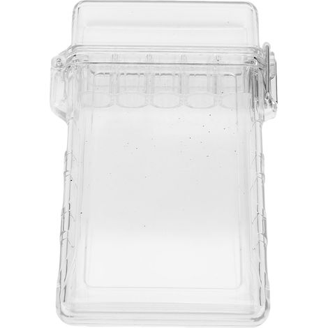 Tragbarer, luftdichter Behälter, wasserdichte, transparente Kunststoff-Aufbewahrungsbox für Reisen, Camping und Outdoor-Aktivitäten (1/5)