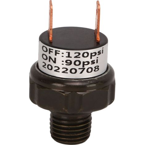 Valve de commande de pression de compresseur d'air, pièce de rechange de voiture en acier inoxydable pour klaxons de Train 90-120PSI (1/5)