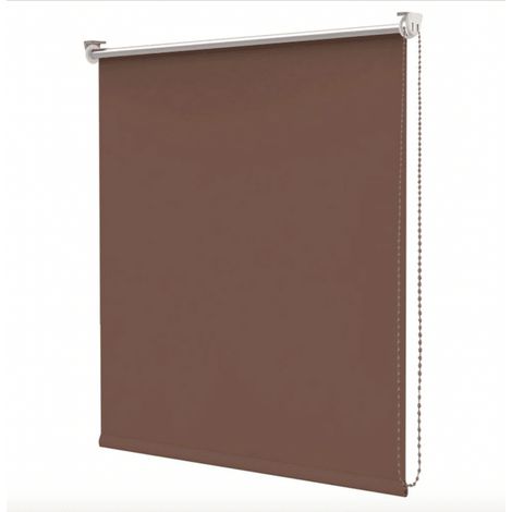 TENDA DA SOLE A CADUTA RULLO BALCONE CON CATENA CATENELLA 100x160 cm MARRONE FANTASIA 973ds (1/2)