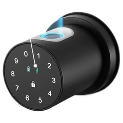 Serrure de Porte Intelligente Serrure électronique Tuya Bouton de Verrouillage Intelligent Bluetooth Smartlife Empreinte cylindrique Serrure à Code électronique contrôle APP (1/5)
