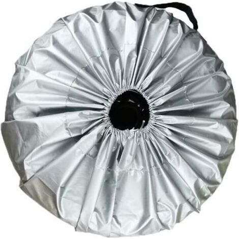FENOPLASTICAHousse de Protection Pneu,pour Diamètres Jusqu'à 25 Pouces, Housse de Pneu de Rechange, Protection de D'enjoliveur Roue Secours, Housse de Pneu de Roue étanche, pour Remorque, Voiture, Cam (1/4)