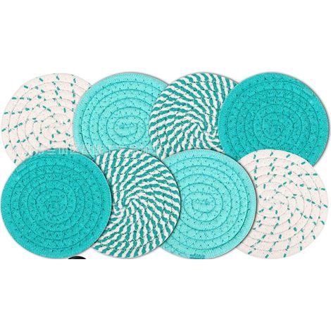 Estos versátiles posavasos pueden añadir un toque de elegancia a cualquier decoración interior (Serie Verde, 1 juego). (1/5)