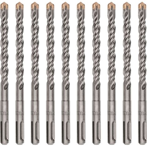 Foret marteau Premium 4 dents SDS-plus 8 x 160 mm 10 pièces - Foret marteau Premium 4 dents SDS-plus 8 x 160 mm 10 pièces (1/5)
